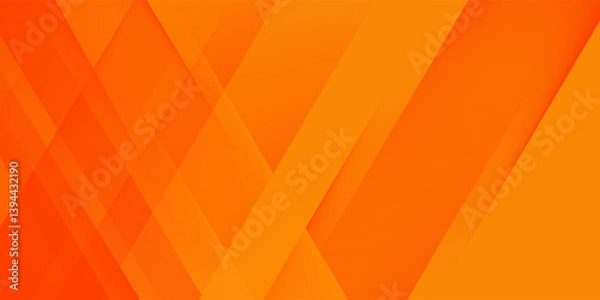 Fototapeta Abstract orange square overlap background for card graphics design. Orange background elements. Eps10 vector