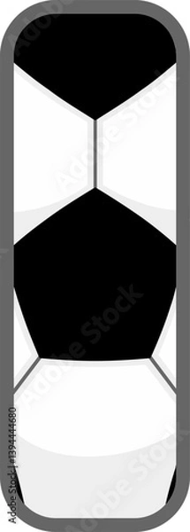 Fototapeta Soccer Ball Letter Vector Element Alphabet I