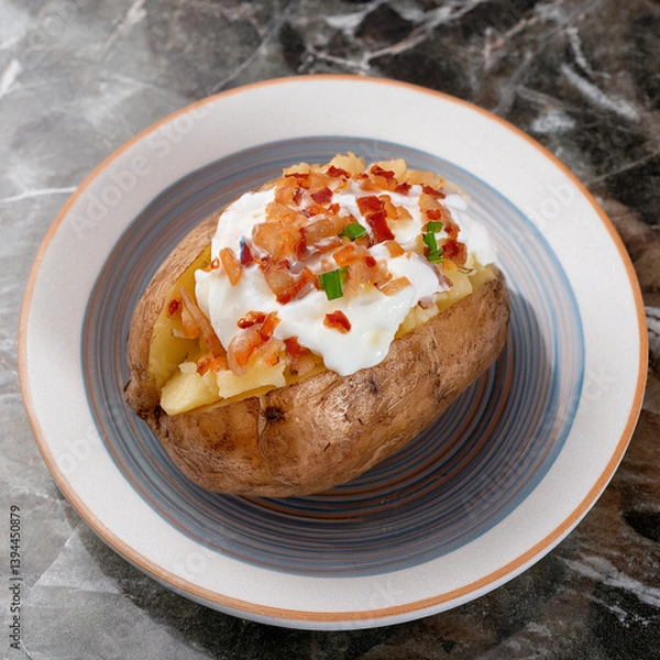 Obraz A loaded baked potato