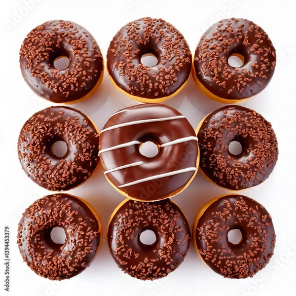 Obraz donuts isolated on white background