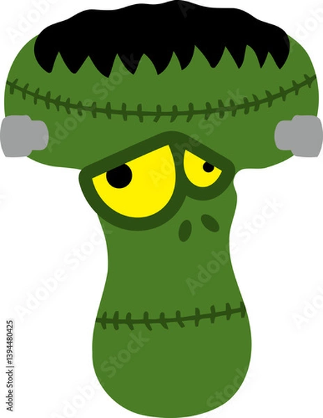 Obraz Frankenstein Monster Letter Vector Element Alphabet T