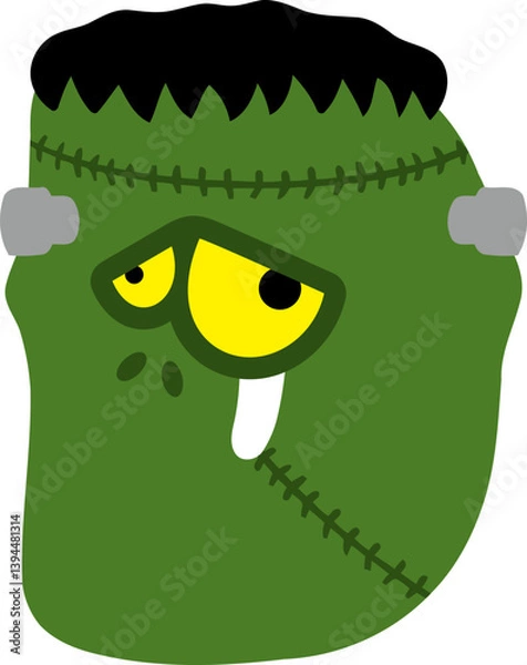 Obraz Frankenstein Monster Letter Vector Element Alphabet D