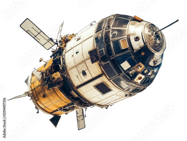 Obraz space satellite  isolated on white