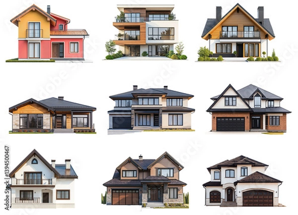 Obraz set of houses