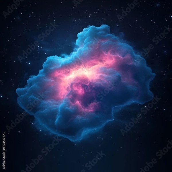Fototapeta Colorful nebula in space