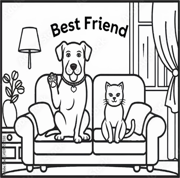 Fototapeta  dog, party, card, illustration, celebration, august, vector, national, happy, greeting, animal, puppy, cartoon, pet, funny, 26, cute, national dog day, fun, flyer, picture, label, cheerful, invitatio