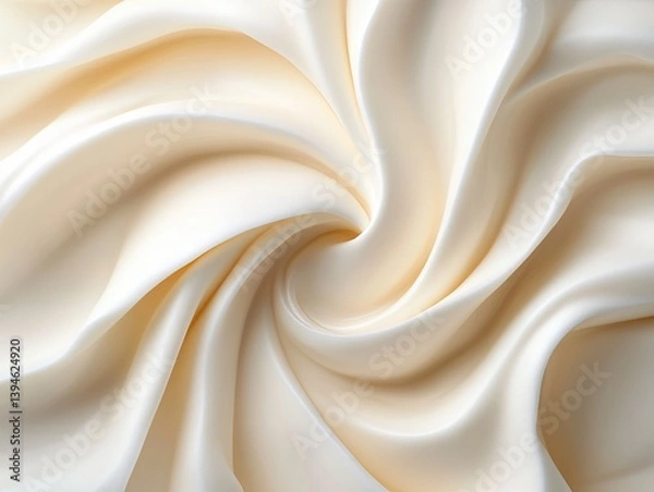 Fototapeta Creamy swirling fabric texture