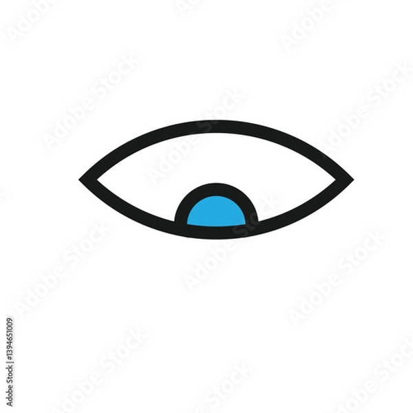 Obraz Eye icon in various styles for vision and visibility.