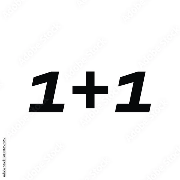 Obraz Modern sale banner with bold numbers and shadow effect.