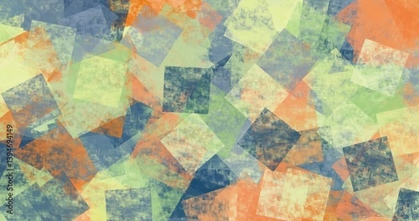 Obraz 4K backgrounds and textures with retro color palette abstract art creations green navy orange