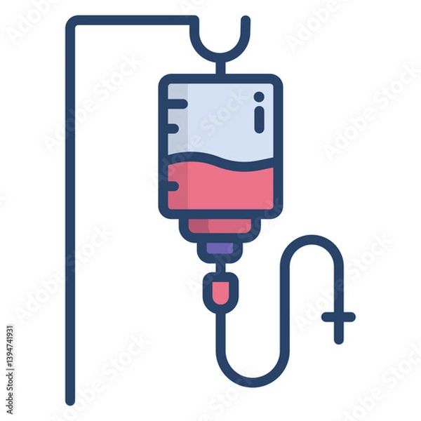 Fototapeta Linear color Date icon