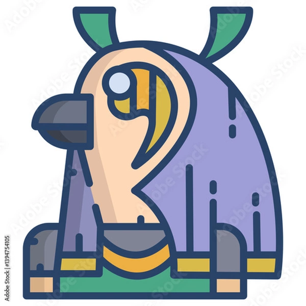 Obraz Linear color Horus icon
