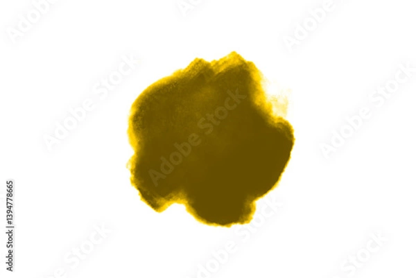 Fototapeta Variety of paint circles created with different brushes in distinct colors on a clean canvas