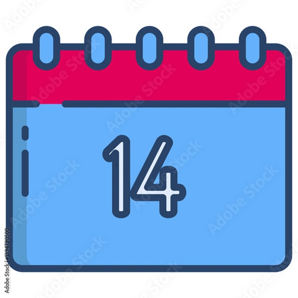 Obraz Linear color National day icon