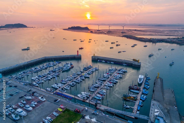 Obraz 경기도 화성시 전곡항의 노을