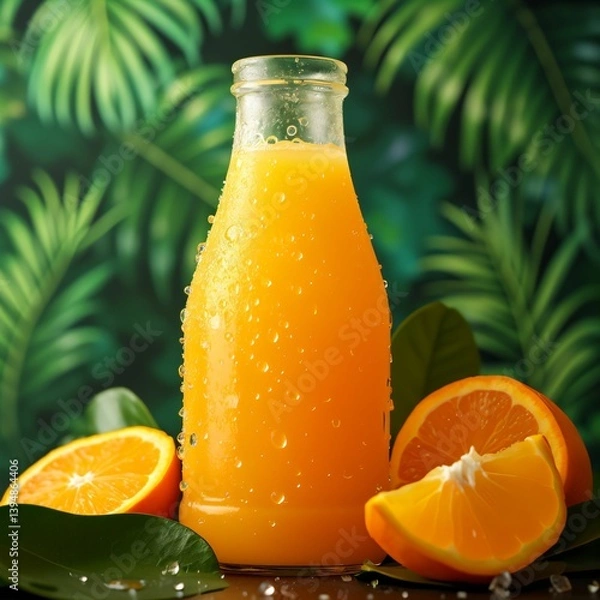 Obraz orange juice and fruits