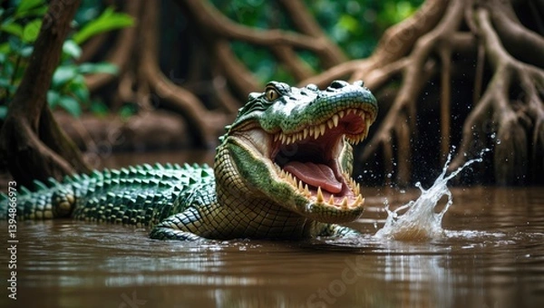 Obraz Crocodile in the Zoo