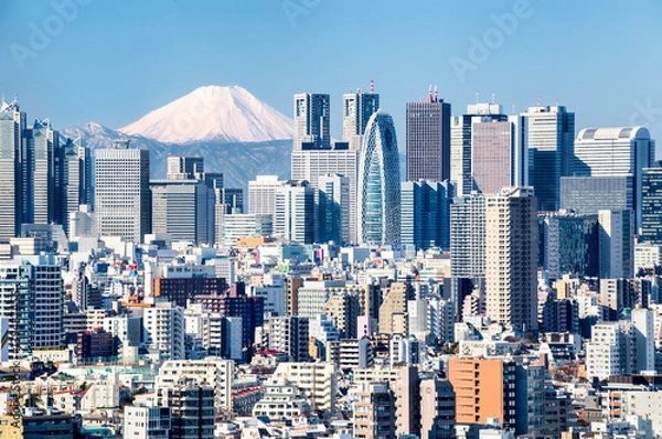 Obraz Tokio z Fuji w tle