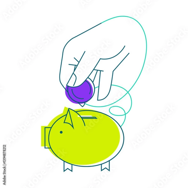 Obraz preserving your money and savings