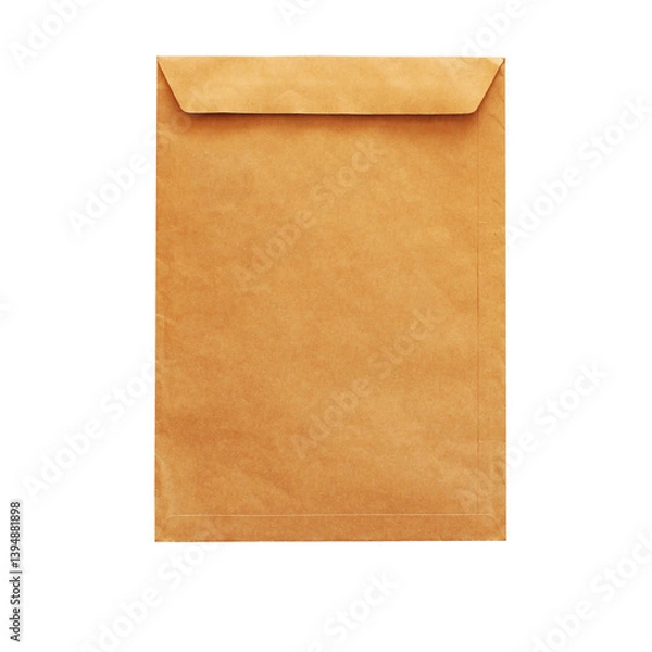 Obraz A plain brown envelope, typically used for mailing documents or letters.