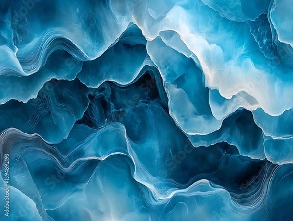 Obraz Abstract Blue Marble Texture