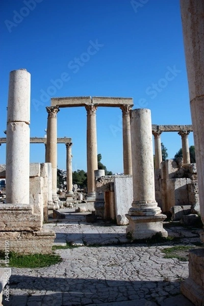 Fototapeta Ruins of the ancient city of Jerash in Jordan, Middle East