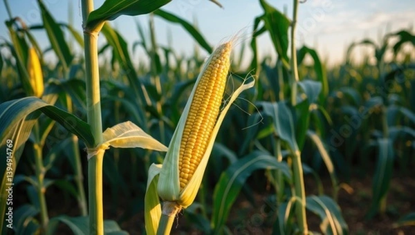 Obraz Field corn on the stalk