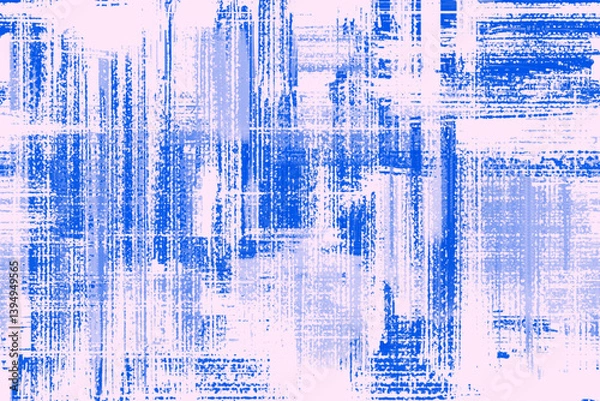 Fototapeta Abstract Blue Brush Strokes Texture