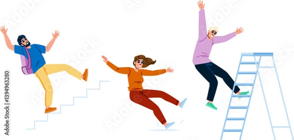 Obraz fracture falling accident injury vector