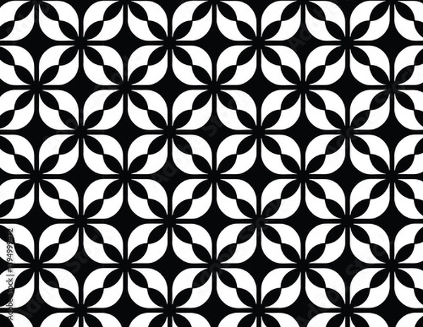 Fototapeta vector seamless pattern with flowers