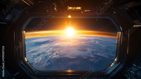 Obraz Sunrise from Space: A Breathtaking View of Earth