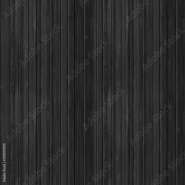 Obraz Black wooden background with vertical lines and grunge pattern