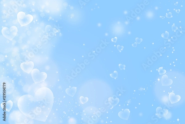 Obraz ハートのイルミネーション　ブルー