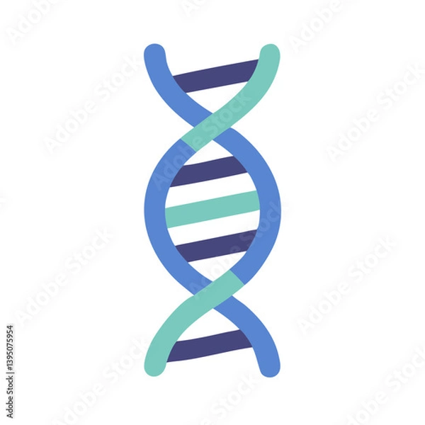Fototapeta Innovative DNA Icon Vector for Science, Biology, and Genetics