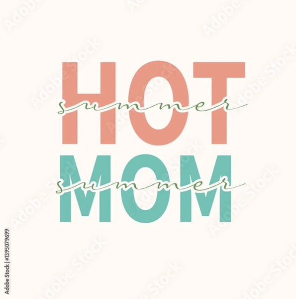 Fototapeta Summer quotes Retro Vector Illustrator Design