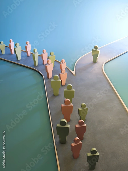 Obraz Making a different choice