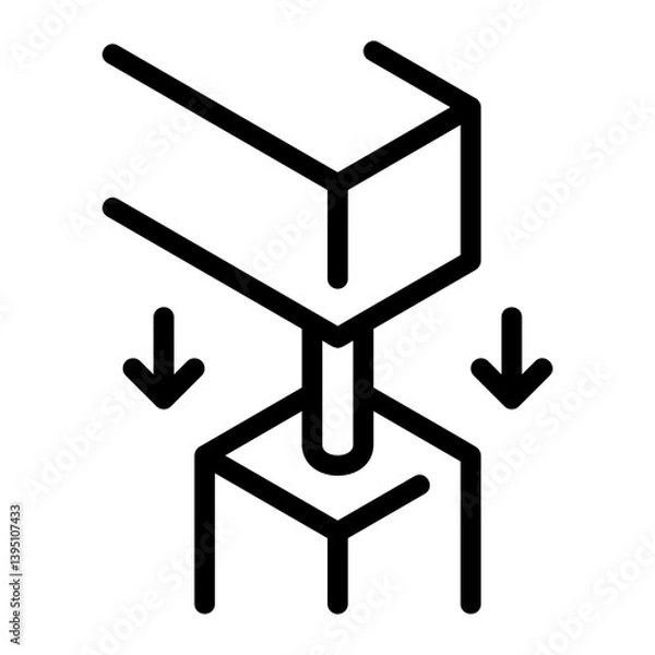 Obraz joint line icon