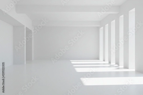Fototapeta empty white room