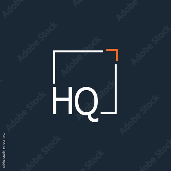 Fototapeta initial monogram logo for Creative with square style design.