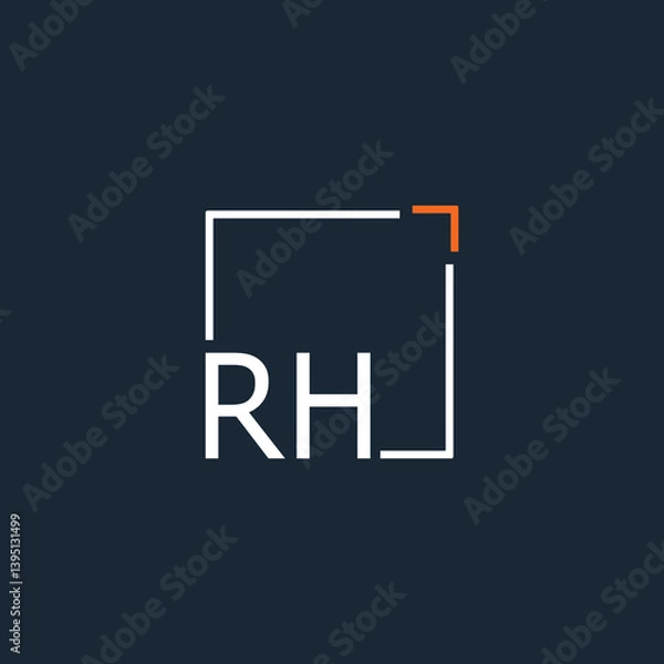 Fototapeta initial monogram logo for Creative with square style design.