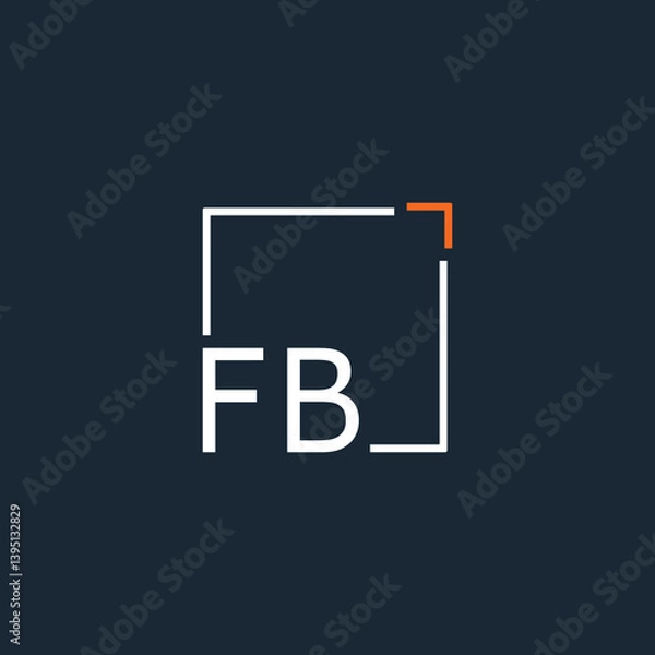 Fototapeta initial monogram logo for Creative with square style design.