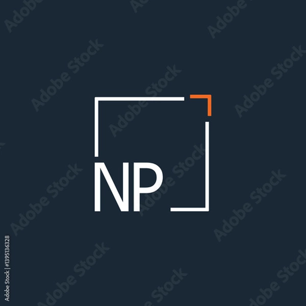 Fototapeta initial monogram logo for Creative with square style design.