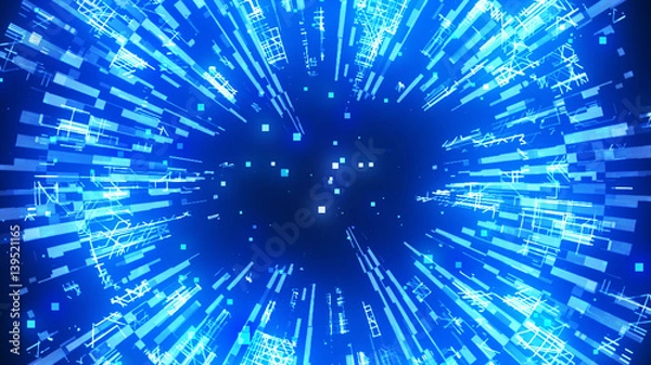 Fototapeta デジタルショックウェーブ 