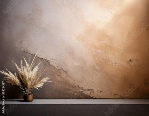 Obraz minimal abstract texture background,copy space,vintage brown