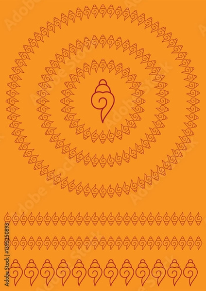 Obraz Traditional Rangoli or Kolam designs from the sub continent