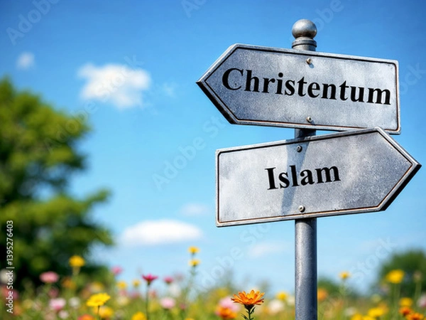 Fototapeta Christentum oder Islam