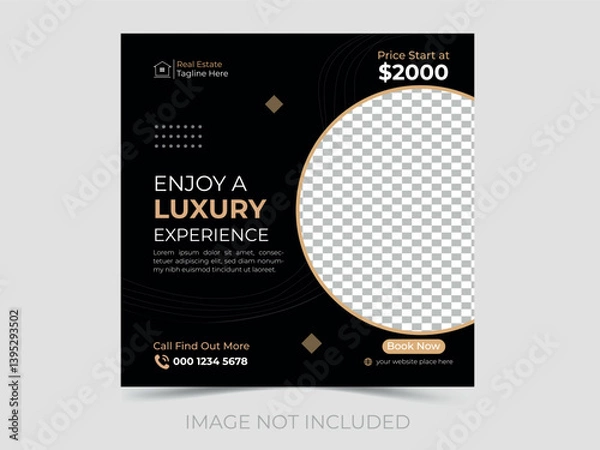 Fototapeta Real Estate Social Media Post Design