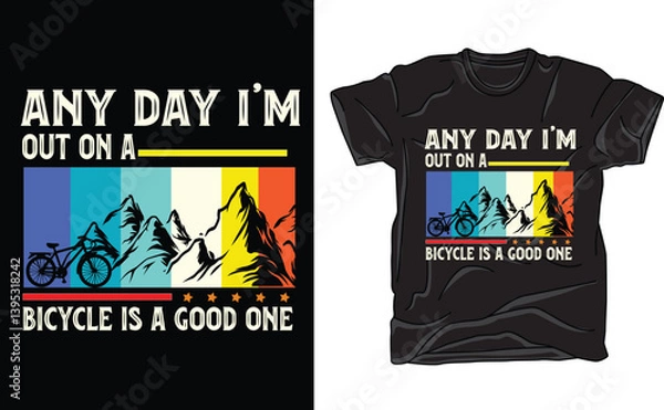 Obraz retro any day i'm out on a bicycle is a good one design