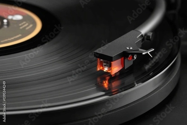 Obraz Record player close up