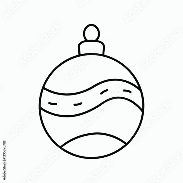 Obraz christmas bell icon